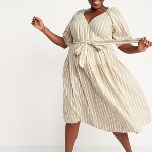 Old navy plus size striper  dress size 3X Brand New with tags